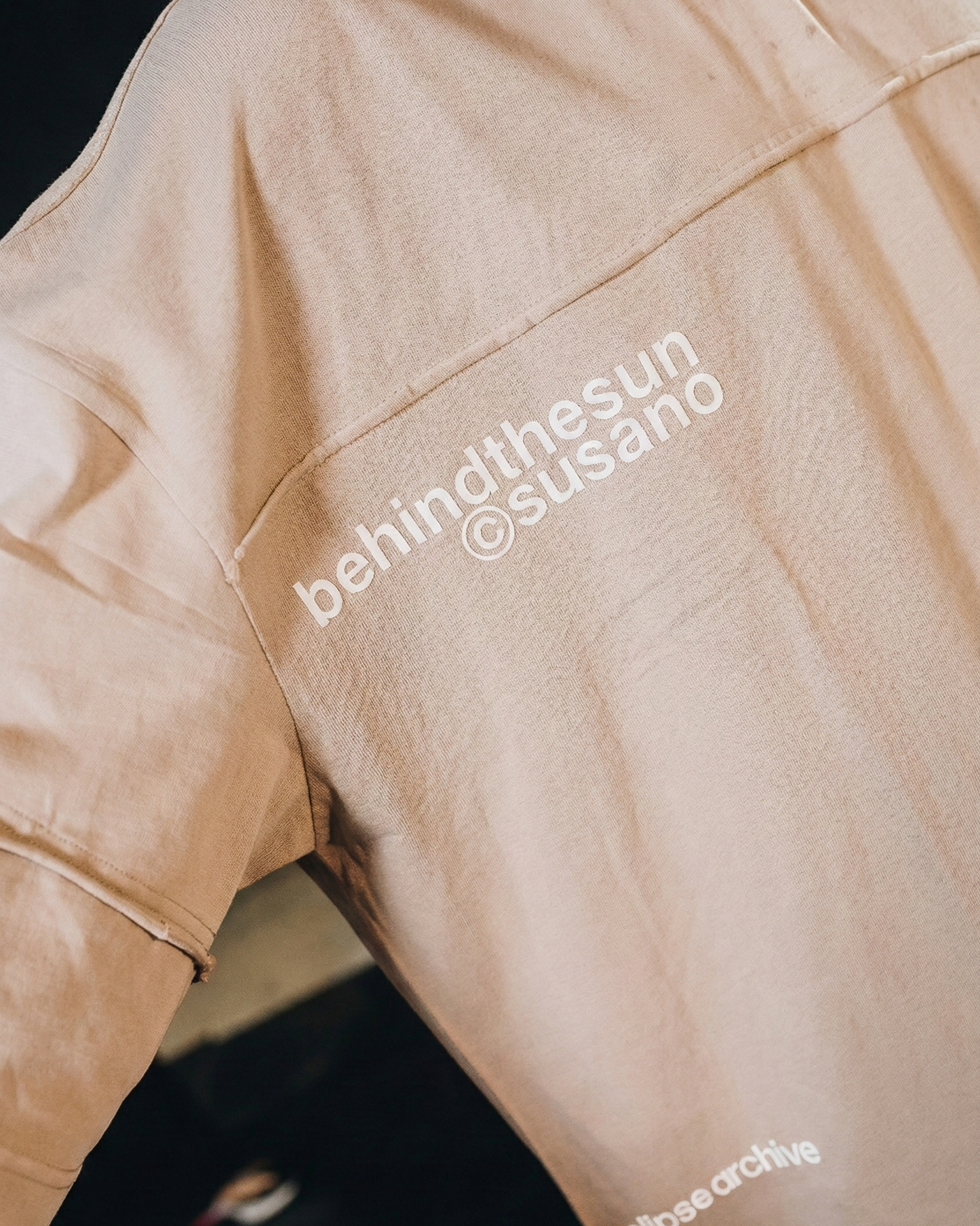 behindthesun x susano BEIGE Washed Out T-shirt