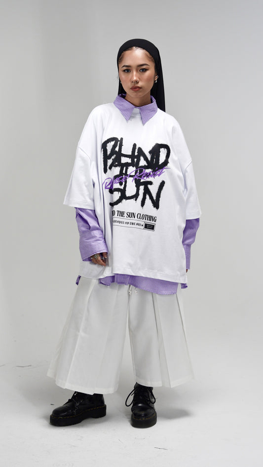 Violet Vandalism Oversized Boxy T