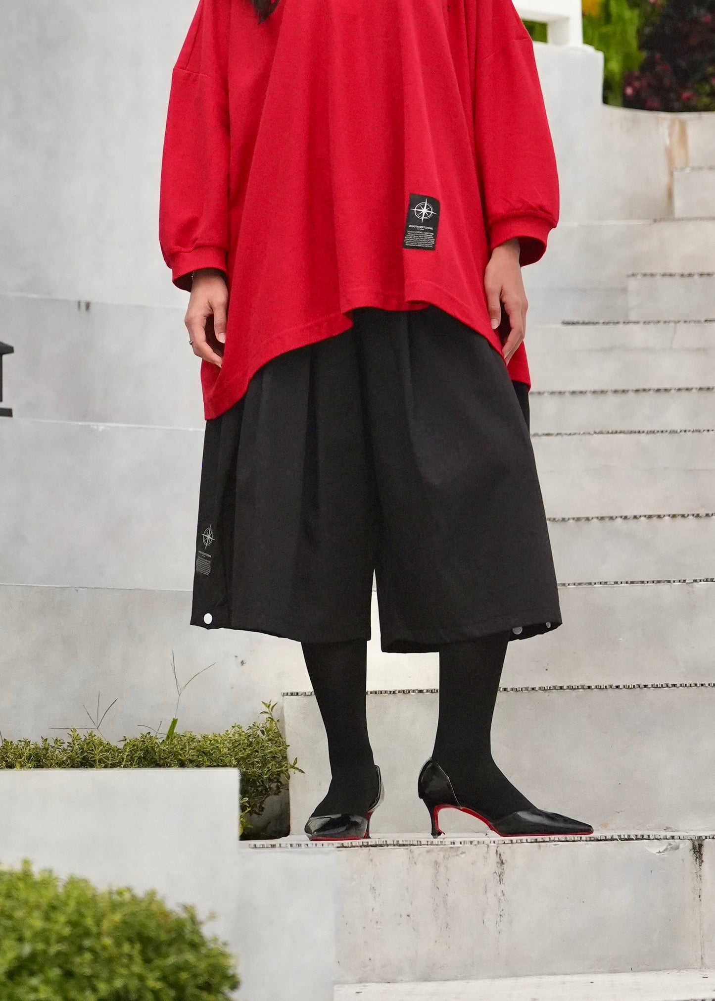 3/4 Barrel Pants (Black)