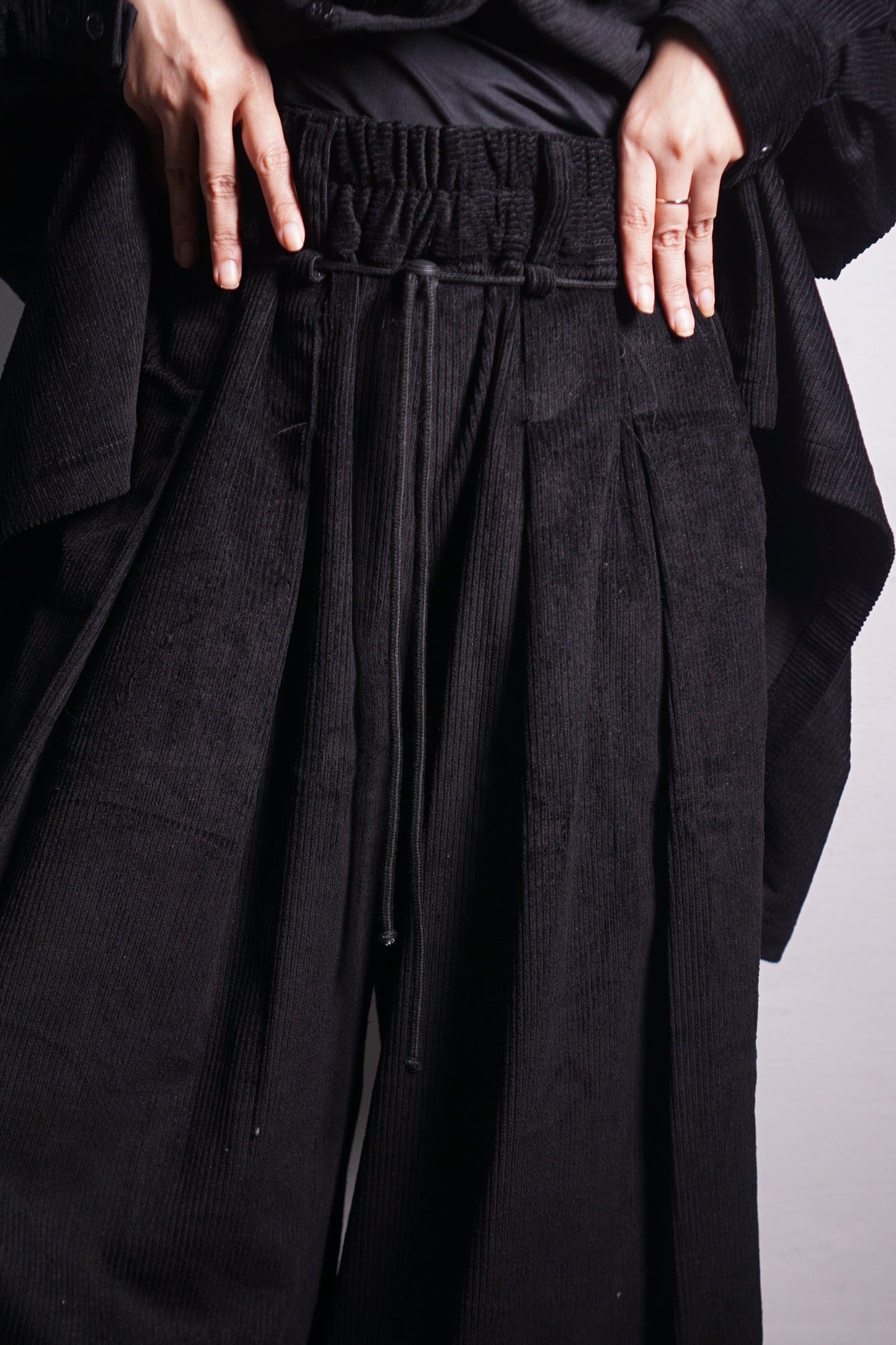 Wide Pleated Heavy Corduroy Pants