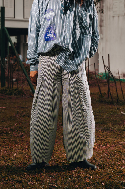 White Stripes Pants