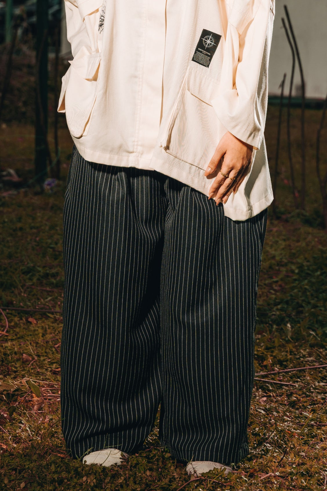 Dark Blue Stripe Pants