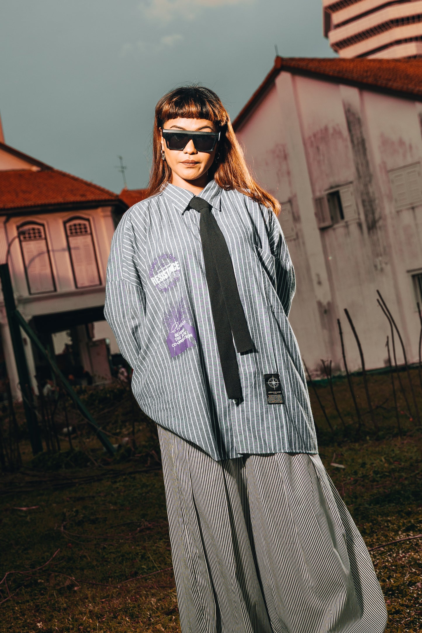 Grey Stripes Shirt
