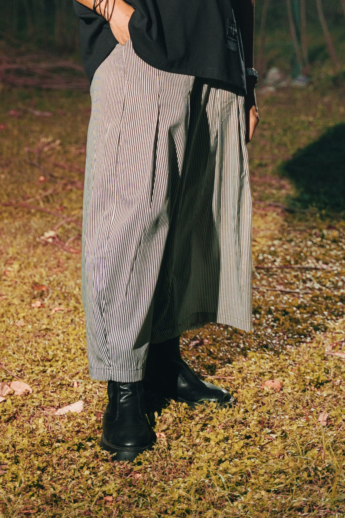 White Stripes Pants