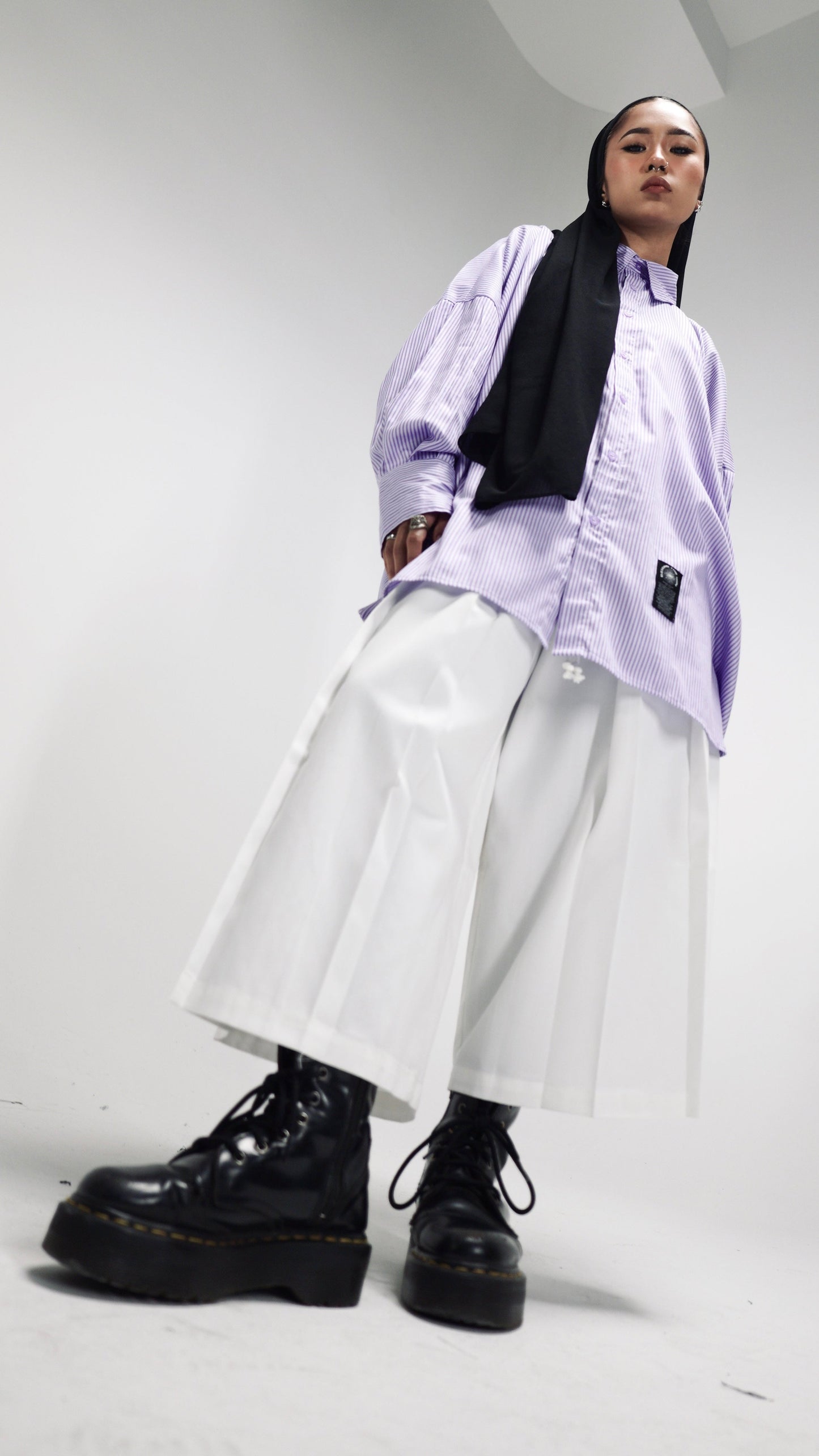 Pleated Wide Pants