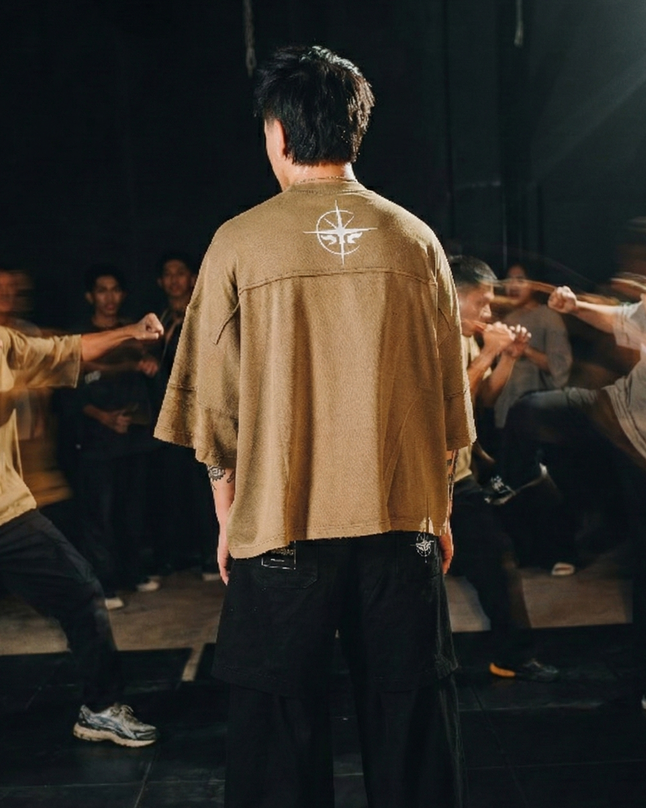 behindthesun x susano  DIRTY GREEN Washed Out T-shirt