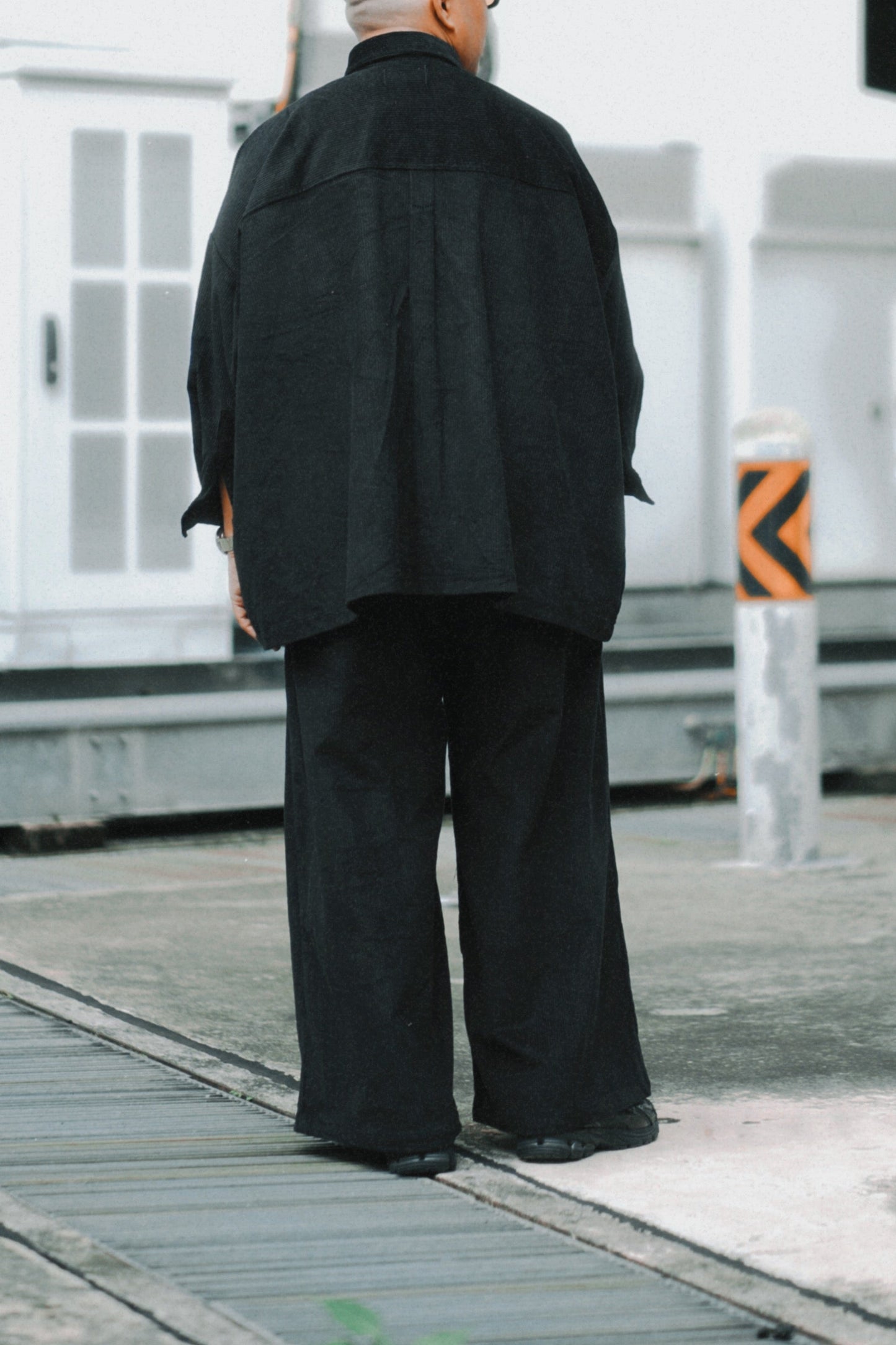 Wide Pleated Heavy Corduroy Pants