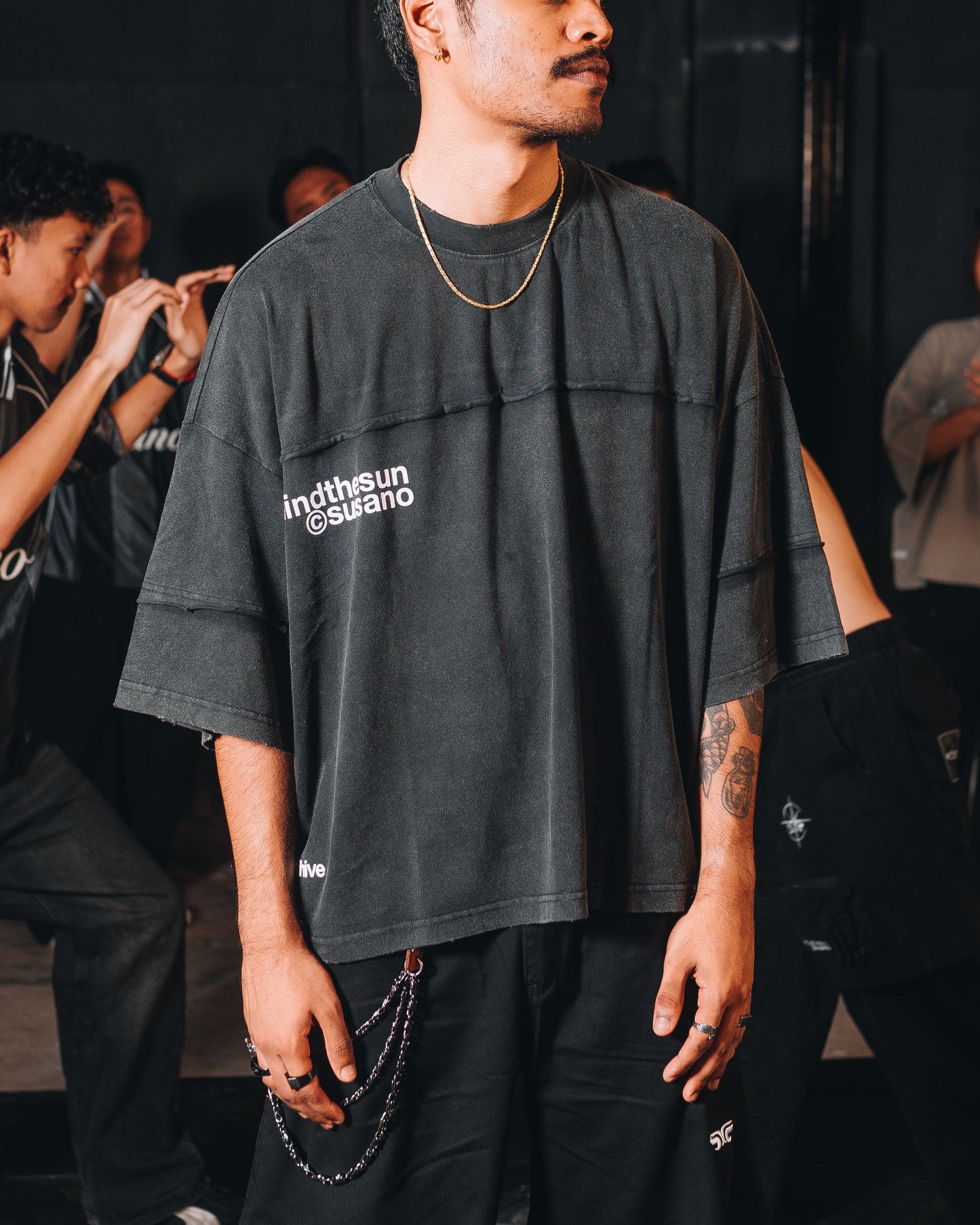 Behindthesun x Susano BLACK Washed Out T-shirt