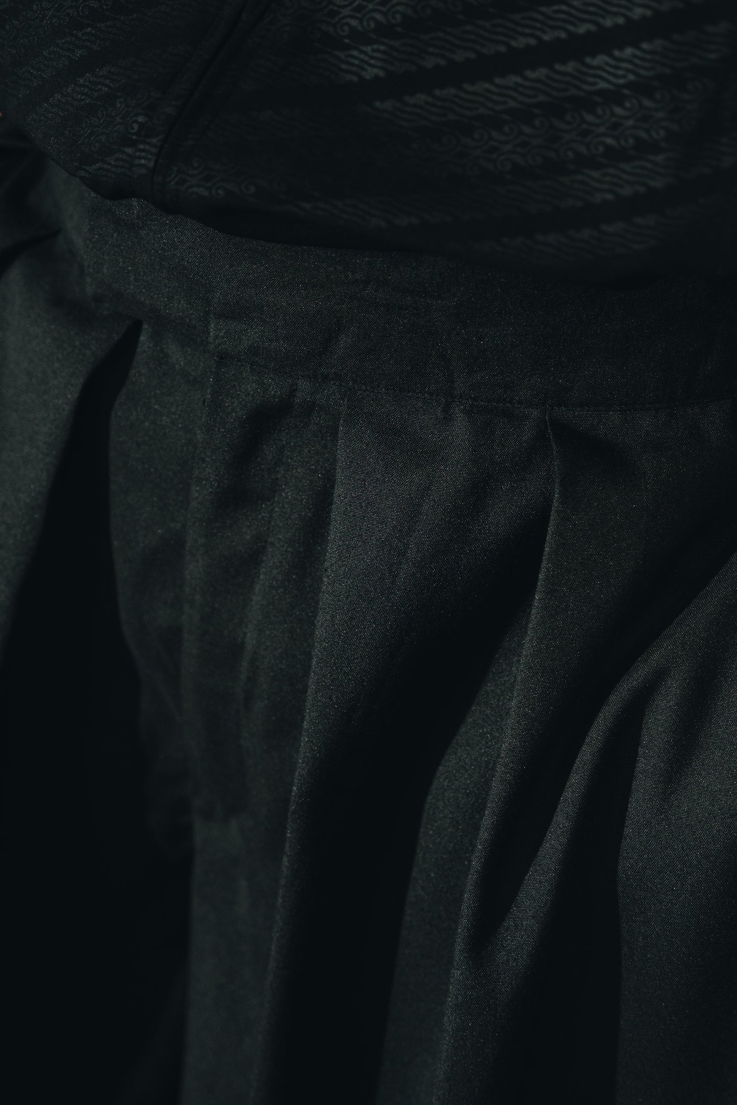 Batik Zip Black Top & HAKAMA Pants (SET)
