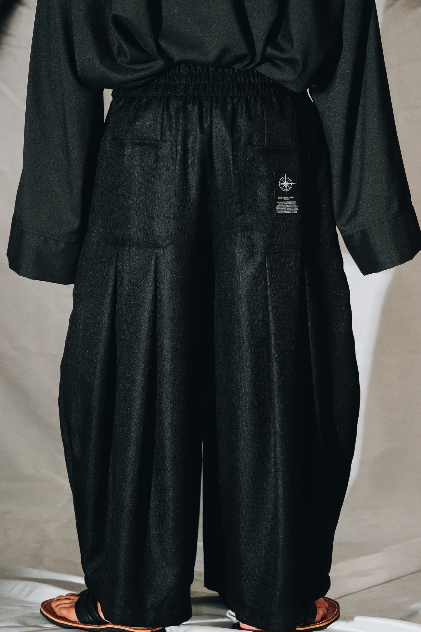 Black Linen Avant Pants